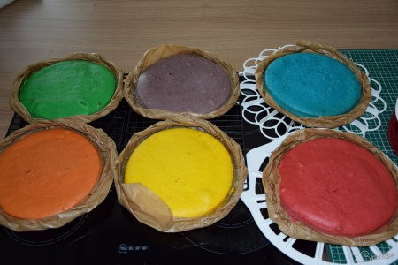Regenbogenkuchen